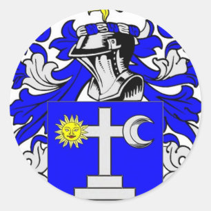 Pegatina Redonda Escudo de armas de Martin (Irlanda)