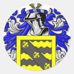 Pegatina Redonda Escudo de armas de Weber