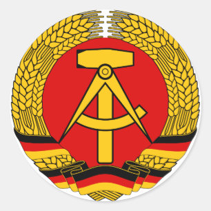Pegatina Redonda Escudo de armas Símbolo herálgico oficial de Alema