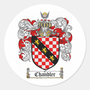 PEGATINA REDONDA ESCUDO DE LA FAMILIA DEL CERERO - ESCUDO DE ARMAS