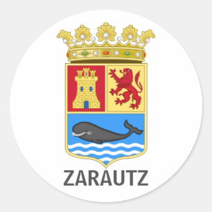 Pegatina Redonda Escudo de Zarautz - Gipuzkoa