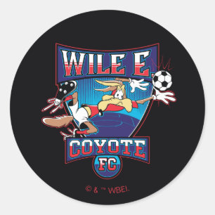 Pegatina Redonda Escudo del Club de Fútbol WILE E. COYOTE™