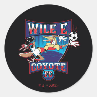 Pegatina Redonda Escudo del Club de Fútbol WILE E. COYOTE™