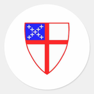 Pegatina Redonda Escudo episcopal