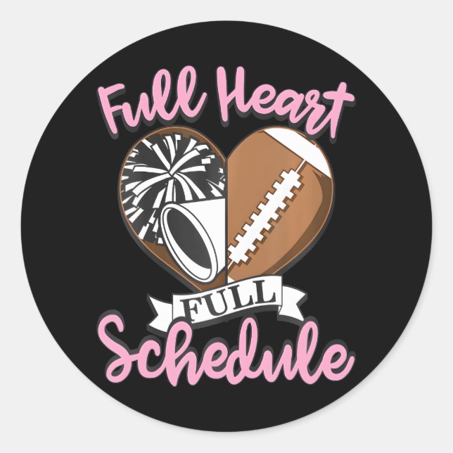 Pegatina Redonda Escudo futbolístico animador (Anverso)