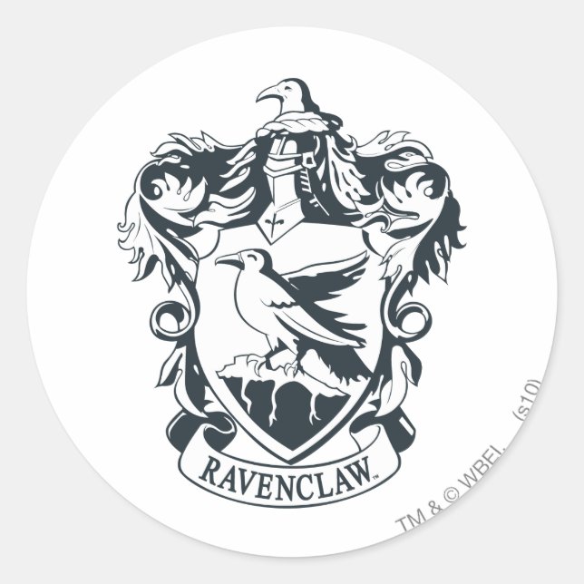 Pegatina Redonda Escudo Ravenclaw (Anverso)
