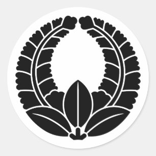 Pegatina Redonda [Escudos de familia] glicinia ascendente
