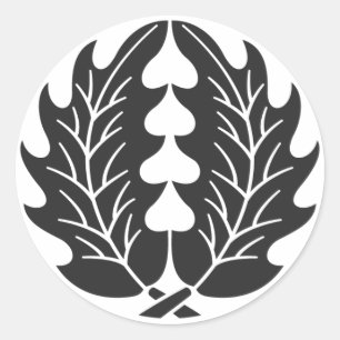 Pegatina Redonda [Escudos de familia] Plantas
