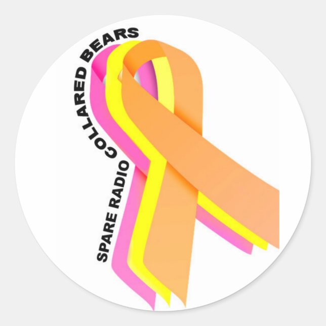 Pegatina Redonda ¡Escudos de radio de repuesto! (Anverso)