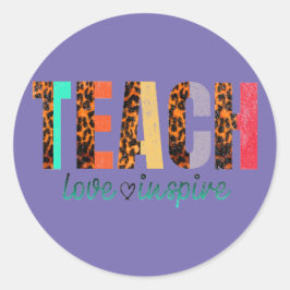 Pegatina Redonda Escuela clásica de Pegatinas redondos