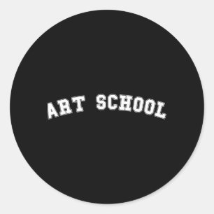 Pegatina Redonda Escuela de Arte Universidad