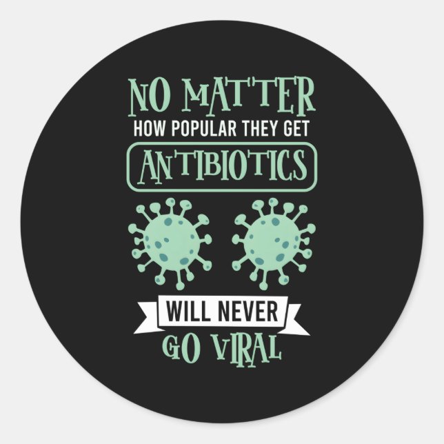 Pegatina Redonda Escuela de Farmacia Farmacéutica Farmacéutica (Anverso)