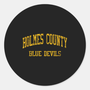 Pegatina Redonda Escuela Secundaria Holmes County Hs Bonifay Fl Vin