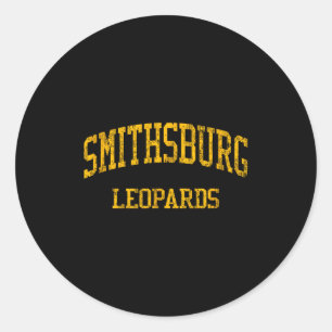 Pegatina Redonda Escuela Secundaria Smithsburg Hs Smithsburg Md Vin