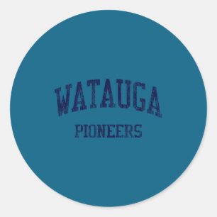 Pegatina Redonda escuela secundaria Watauga hs boone nc deportes vi