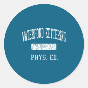 Pegatina Redonda escuela secundaria Waterford kettering hs waterfor