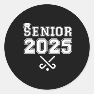 Pegatina Redonda Escuela Superior De Hockey De Campo De 2025 G