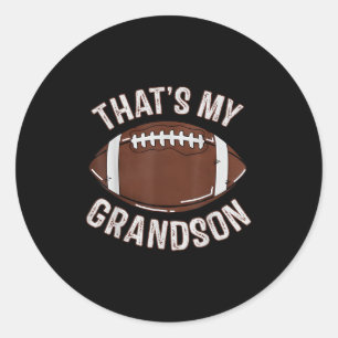 Pegatina Redonda Ese es mi nieto fútbol abuela abuelo familia