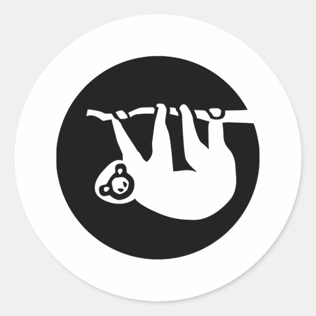 Pegatina Redonda Eslogan (Anverso)