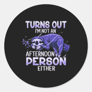 Pegatina Redonda Eslogan lindo Fibro Lupus Fatiga Crónica Spoonie S