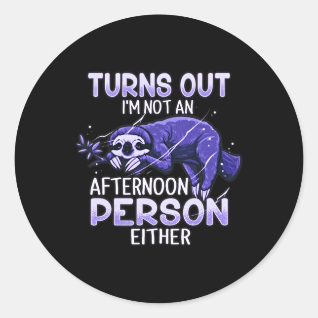 Pegatina Redonda Eslogan lindo Fibro Lupus Fatiga Crónica Spoonie S (Anverso)