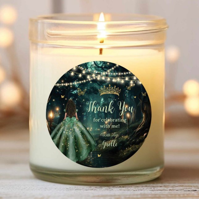 Pegatina Redonda Esmeralda Esmeralda Esmeralda Escándalo Vestido Qu (Subido por el creador)