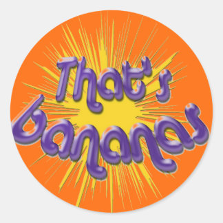 PEGATINA REDONDA ESO ES BANANAS