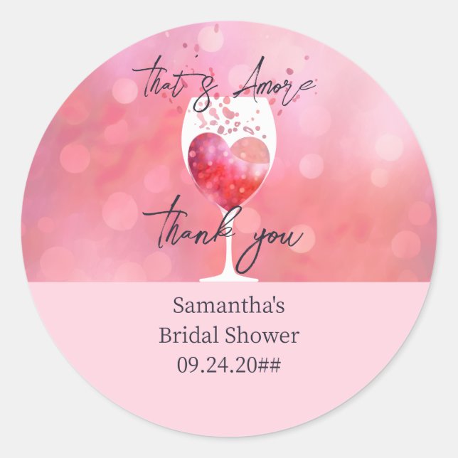 Pegatina Redonda Eso es más un viino italiano antes de prometer duc (Anverso)