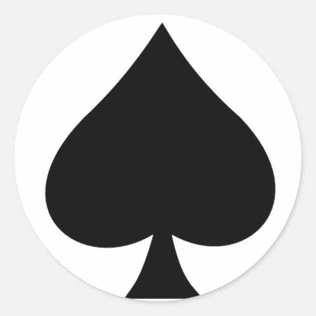 Pegatina Redonda espada (Anverso)