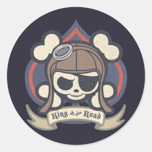 Pegatina Redonda Espada de Johnny