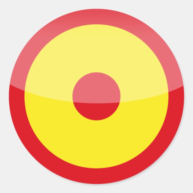 Pegatina Redonda España (Anverso)