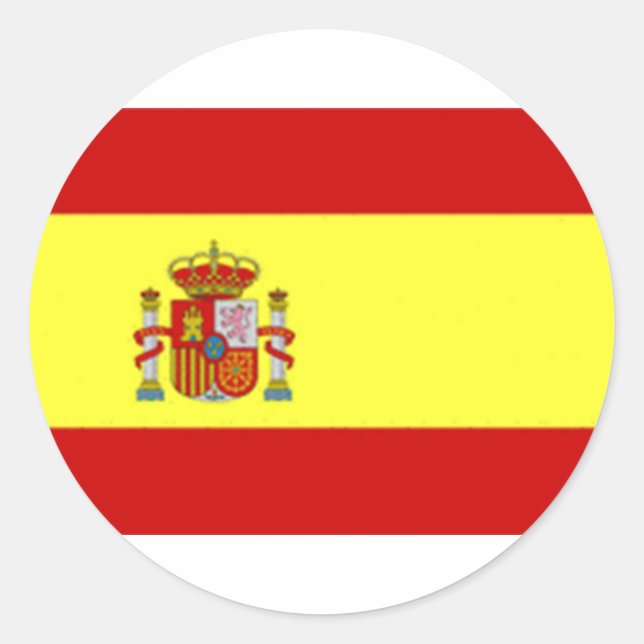 Pegatina Redonda España (Anverso)