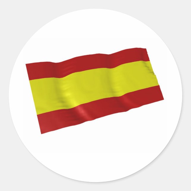 Pegatina Redonda españa (Anverso)