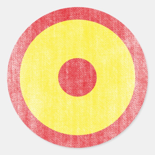 PEGATINA REDONDA ESPAÑA (Anverso)