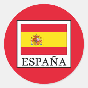 Pegatina Redonda España