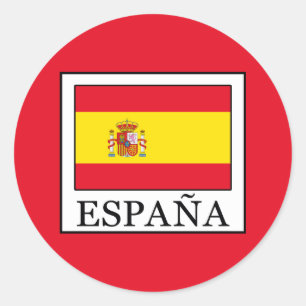 Pegatina Redonda España