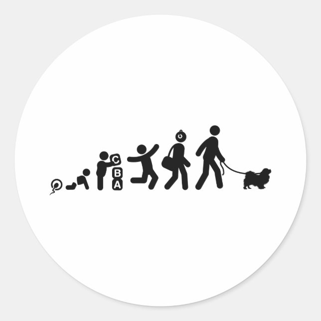 Pegatina Redonda Español tibetano (Anverso)