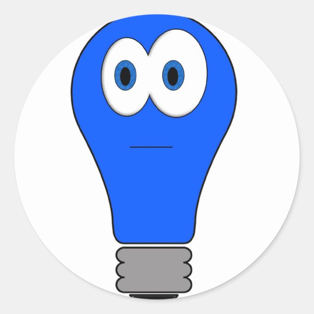 Pegatina Redonda Especial de luz azul (Anverso)