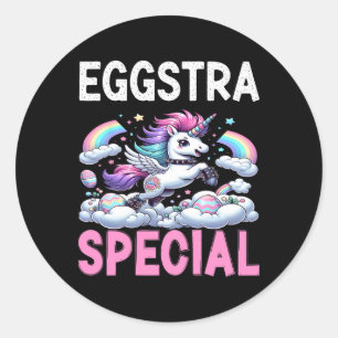 Pegatina Redonda Especial especial de mujeres de Eggstra Kawaii Uni
