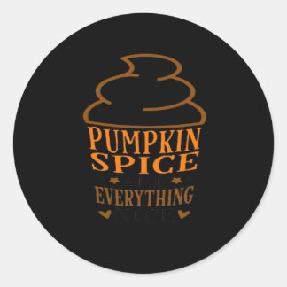 Pegatina Redonda Especie de calabaza y todo lo bueno premium