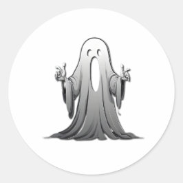 Pegatina Redonda Espectacular fantasma de Salem