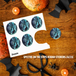 Pegatina Redonda Espectador En Los Pasos