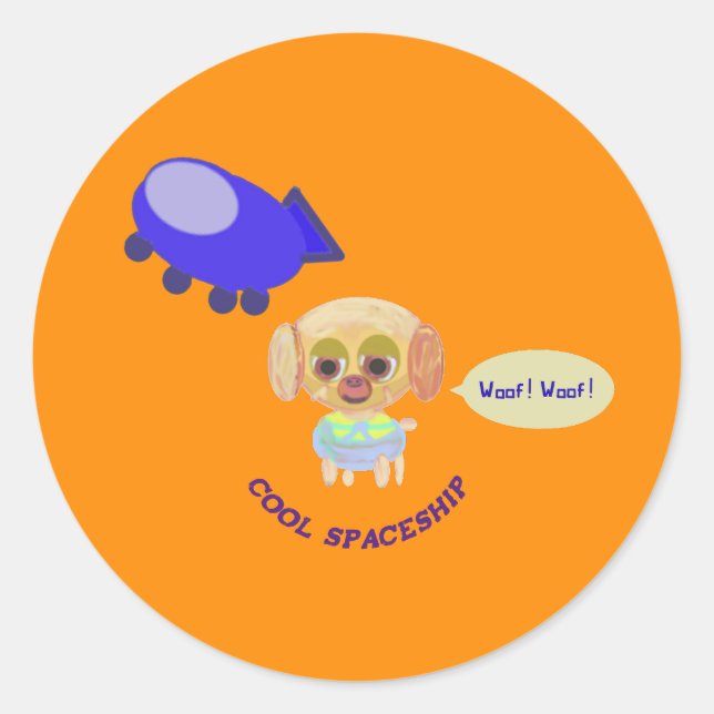 Pegatina Redonda Espectro (Anverso)