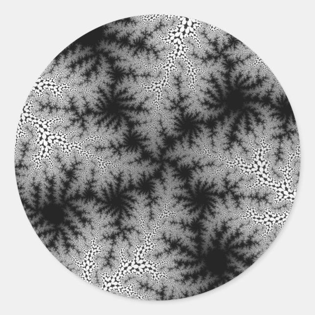 Pegatina Redonda Espectro de humo negro (Anverso)