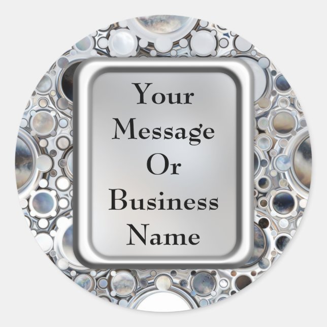 Pegatina Redonda Espejos mágicos (Anverso)