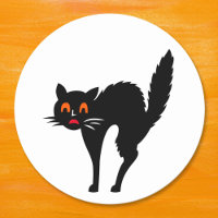 Espeluznante asustado gato negro niños fiesta de H