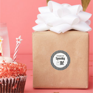 Pegatina Redonda Espeluznante primer cumpleaños