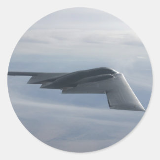 Pegatina Redonda Espíritu B-2 - Bombardero furtivo