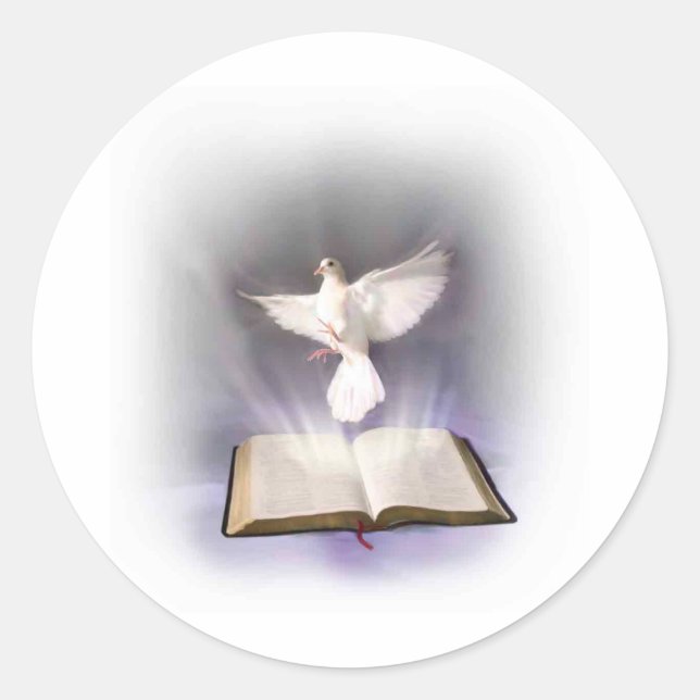 Pegatina Redonda Espíritu Santo (Anverso)