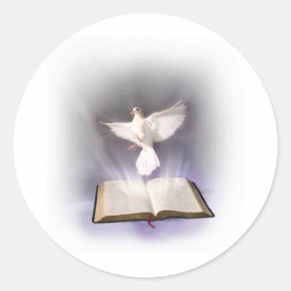 Pegatina Redonda Espíritu Santo